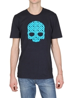HYDROGEN - FLOCK SKULL MONOGRAM T-SHIRT