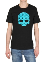 HYDROGEN - FLOCK SKULL MONOGRAM T-SHIRT