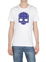 HYDROGEN - FLOCK SKULL MONOGRAM T-SHIRT
