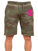 HYDROGEN - FLOCK BLUMEN TOTENKOPF FLEECE SHORTS