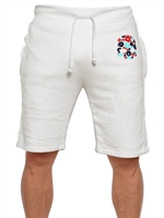 HYDROGEN - FLOCK BLUMEN TOTENKOPF FLEECE SHORTS