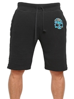 HYDROGEN - FLOCK BLUMEN TOTENKOPF FLEECE SHORTS