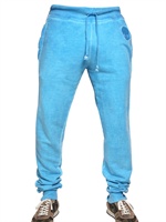 HYDROGEN - STITCHED SKULL COLD DYED FLEECE TROUSERS