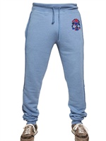 HYDROGEN - FLOCK FLOWER SKULL FLEECE TROUSERS