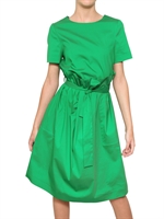 JIL SANDER - STRETCH COTTON POPLIN DRESS