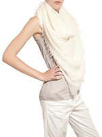 JIL SANDER - WOVEN LINNEN MODAL SCARF