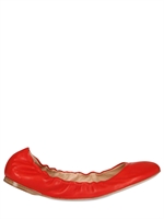 JIL SANDER - LEATHER BALLERINA FLATS