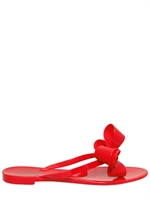 VALENTINO - RUBBER BOW FLIP FLOP FLATS