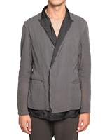 LANVIN - HEAT BONDED COTTON CHIFFON ON CUPRO JACK