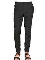 LANVIN - COOL WOOL WITH SILK SATIN PIPING TROUSER