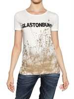 DSQUARED - MUD PRINTED COTTON JERSEY T-SHIRT