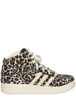 ADIDAS ORIGINALS BY ORIGINALS - JEREMY SCOTT LEOPARD TAIL SNEAKERS