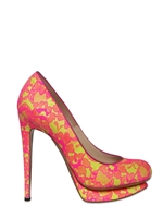 NICHOLAS KIRKWOOD - DECOLLETÈ IN PIZZO FLUO E PELLE 130MM