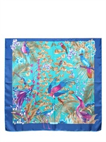SALVATORE FERRAGAMO - PARROT PRINT SILK SCARF