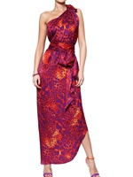 SALVATORE FERRAGAMO - LEOPARD PRINT CREPE DE CHINE DRESS