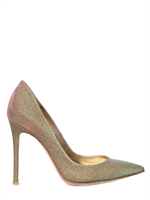 GIANVITO ROSSI - DECOLLETE' GLITTER A PUNTA 100MM