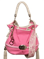 LANCEL - BRIDGET BARDO BAUMWOLL TWEED UMHÄNGETASCHE