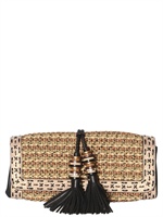 JIMMY CHOO - POCHETTE LUCKY IN CORDA ED ELAPHE