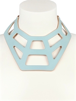 FLEET ILYA - WEB COLLAR NECKLACE - LIGHT BLUE
