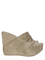 BB BRUNO BORDESE WASHED - ZEPPE SABOT IN LINO E NAPPA 130MM