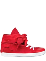 CINZIA ARAIA - SUEDE LACE AROUND HIGH SNEAKERS