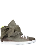 CINZIA ARAIA - CANVAS AND LEATHER SNEAKERS
