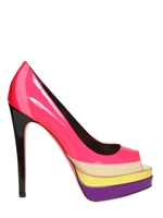 RUTHIE DAVIS - DECOLLETÈ IN VERNICE MULTICOLOR SPUNTATE 130MM