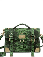 MULBERRY - TRAVEL LIZARD PRINT LEATHER TOP HANDLE