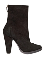 BALMAIN - 110MM SUEDE POINTY BOOTS