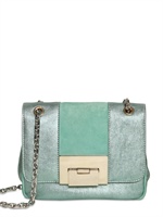 DIEGO DOLCINI - METALLIC LEDER & WILDLEDER UMHÄNGETASCHE