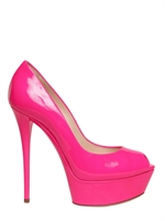 CASADEI - DECOLLETE' IN VERNICE FLUO SPUNTATE 150MM