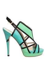 BURAK UYAN - 130MM LEATHER GEOMETRIC SANDALS