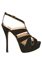 BALLIN - 140MM SUEDE CAGE SANDALS