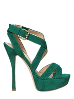 BALLIN - 140MM SUEDE CROSS OVER SANDALS