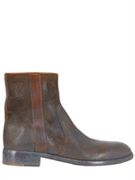 EL CAMPERO - 35MM CRUST PAINT LEDER NIEDRIGE STIEFEL - GRAU