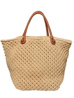 RALPH LAUREN - BORSA SHOPPING IN COTONE CROCHET