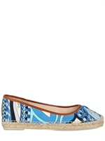 EMILIO PUCCI - PRINTED CANVAS ESPADRILLE FLATS