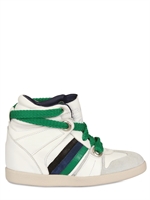 SERAFINI - 60MM LEATHER HIGH TOP MANHATTAN SNEAKERS