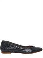 TARA - 10MM WOVEN BALLERINA FLATS