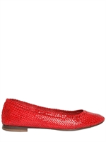 TARA - 10MM WOVEN BALLERINA FLATS