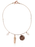 FRANCESCA VILLA - ASSO ROSE GOLD COLLAR NECKLACE