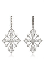 STONE PARIS - HYPNOTIC VOODOO GOLD UND DIAMANT OHRRINGE - SCHWARZ GRÜN