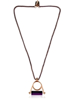 BEX ROX - BARBARELLA PENDANT NECKLACE - ROSE/PURPLE