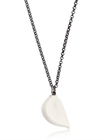 1064° GOLDSMITH'S GUILD - GARLIC PENDANT NECKLACE - SILVER/WHITE