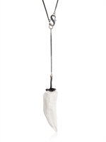 1064° GOLDSMITH'S GUILD - CHILLI PEPPER PENDANT NECKLACE - SILVER/WHITE
