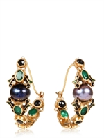 DIEGO PERCOSSI PAPI - PEARL HOOP EARRINGS
