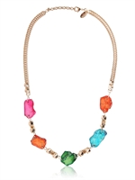 IOSSELLIANI - COLOURFUL CRYSTAL NECKLACE