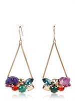 IOSSELLIANI - COLOURFUL CRYSTAL EARRINGS