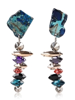 IOSSELLIANI - COLOURFUL CRYSTAL EARRINGS