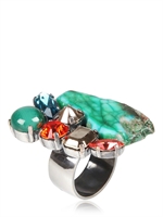 IOSSELLIANI - COLOURFUL CRYSTAL RING